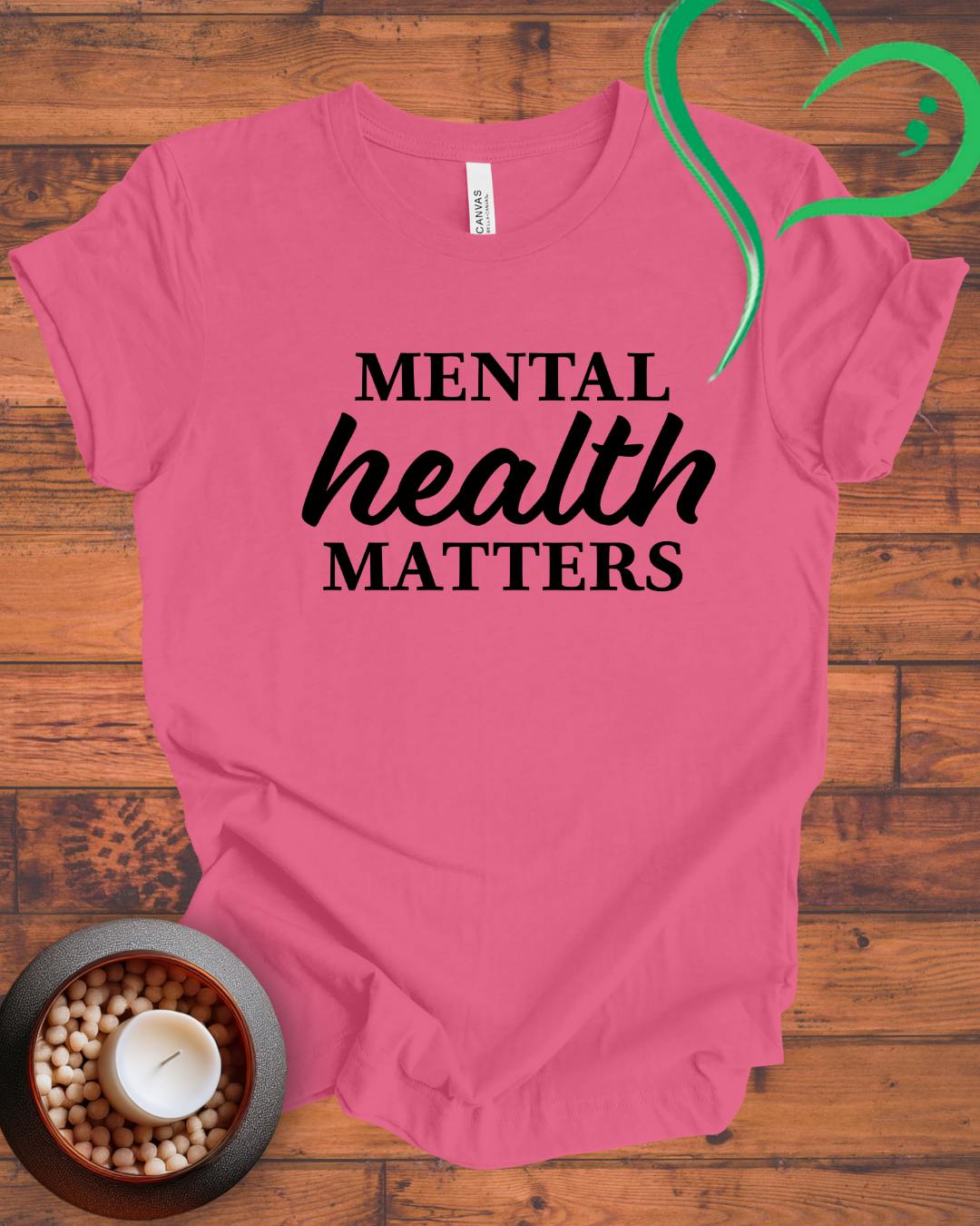 MENTAL HEALTH MATTERS TEXT T-shirt