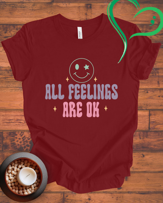 All Feelings Are OK Happy Face T-shirt