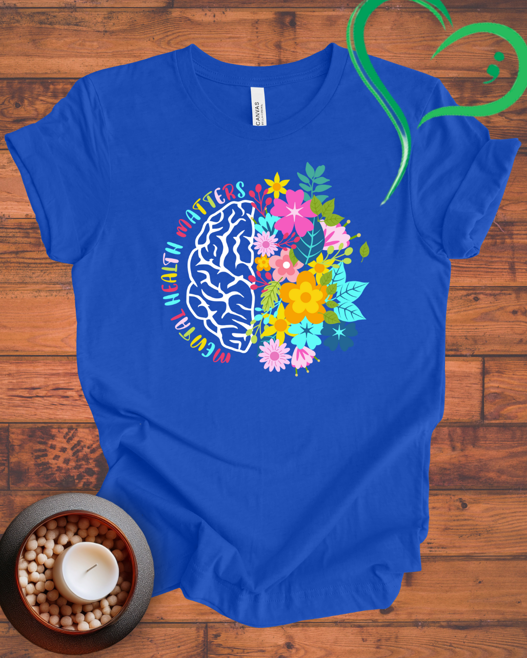 Flowers Mental Health Matters T-shirt