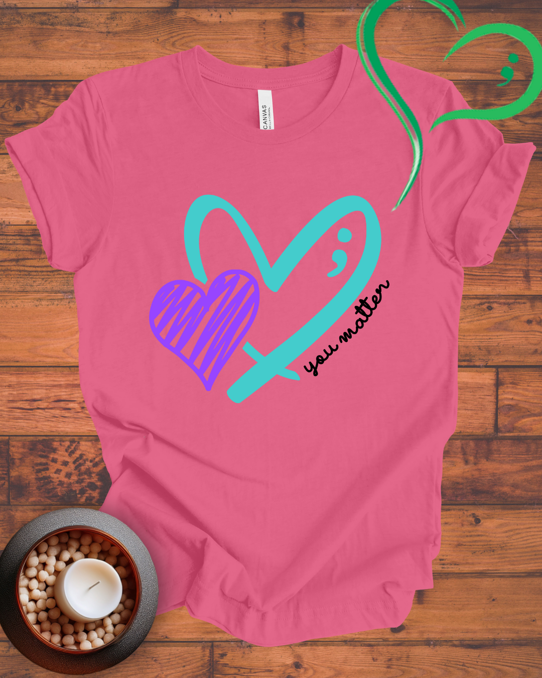 You Matter Scribble Heart T-shirt
