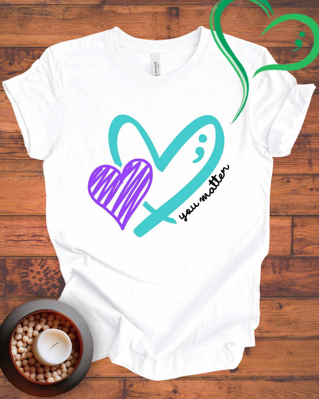 You Matter Scribble Heart T-shirt