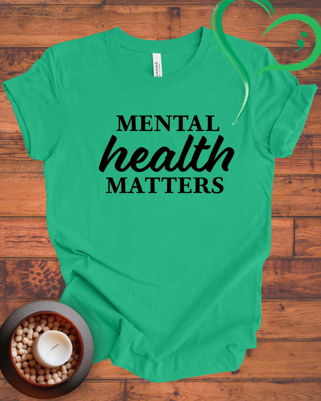 MENTAL HEALTH MATTERS TEXT T-shirt