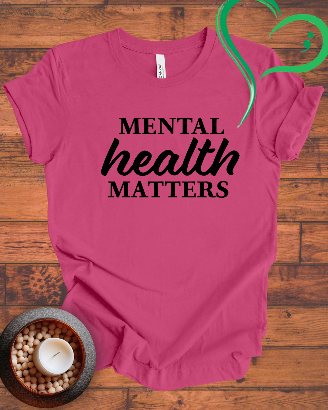 MENTAL HEALTH MATTERS TEXT T-shirt