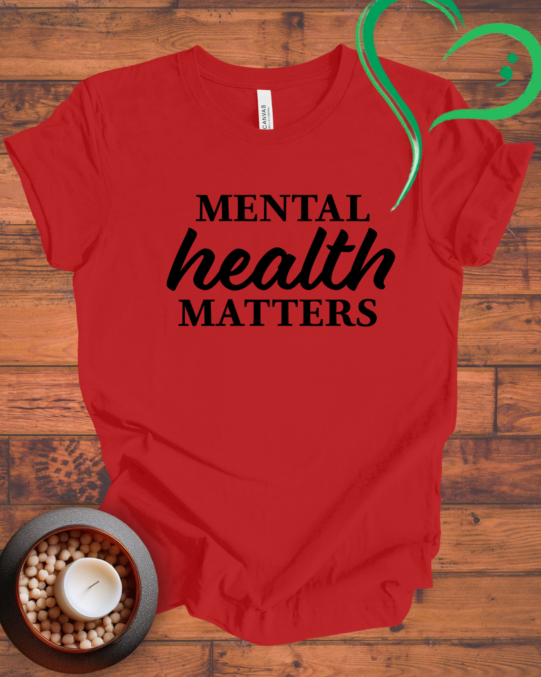 MENTAL HEALTH MATTERS TEXT T-shirt
